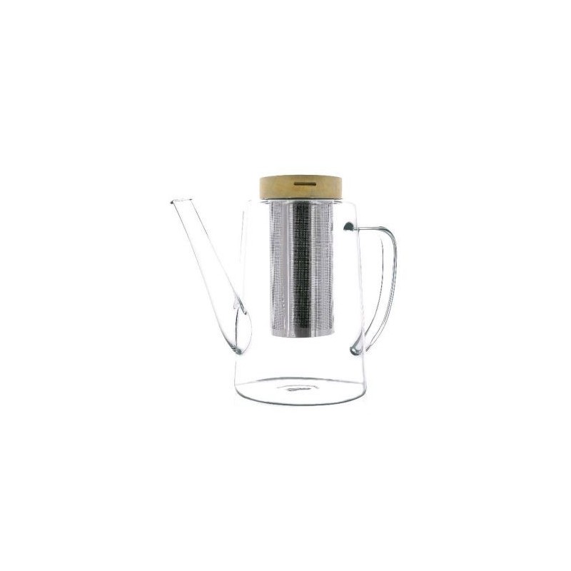 SELEF Théière en verre borosilicate Gustave 1.2L
