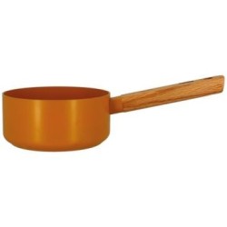 Casserole Ector 16cm alu forge revetu jaune manche bois