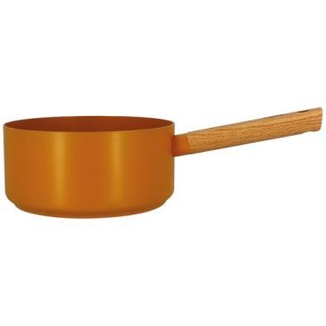 SELEF Casserole Ector 20cm alu forge revetu jaune manche bois