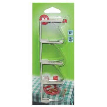 Metaltex Fixe nappe inox+plast.blister de 4 254505