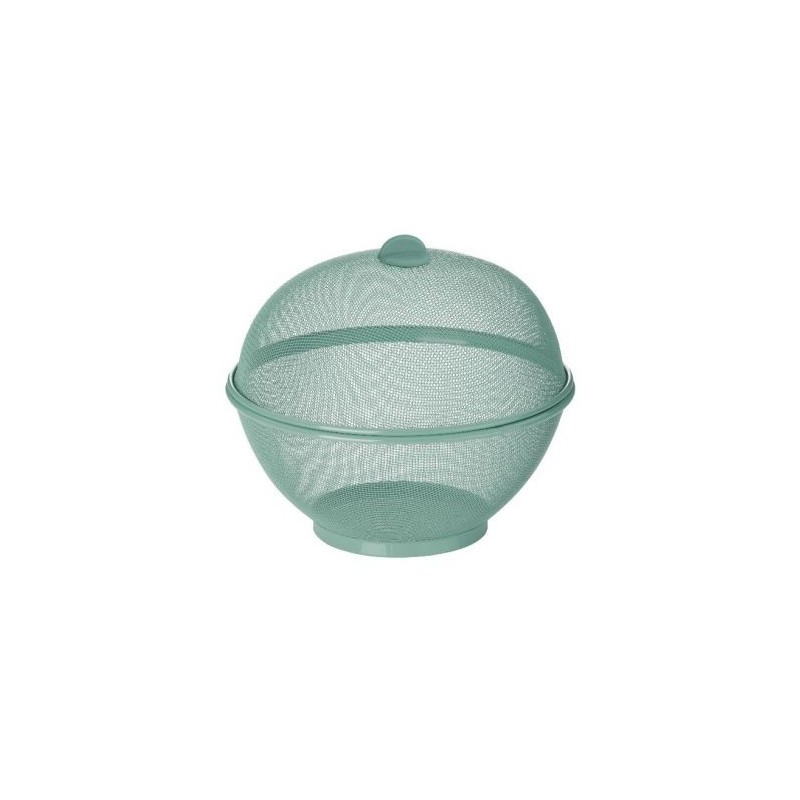 KELA Corbeille à fruits métal Como vert menthe d.26cm h.24.5cm