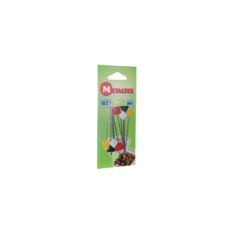 Metaltex Pique bigorneaux inox x10 blister