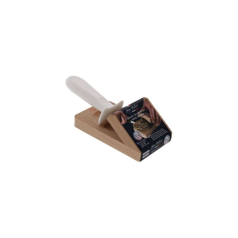 DUBOST COLAS PRADEL Sabot cale huitre en bois avec couteau manche ABS