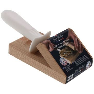 DUBOST COLAS PRADEL Sabot cale huitre en bois avec couteau manche ABS