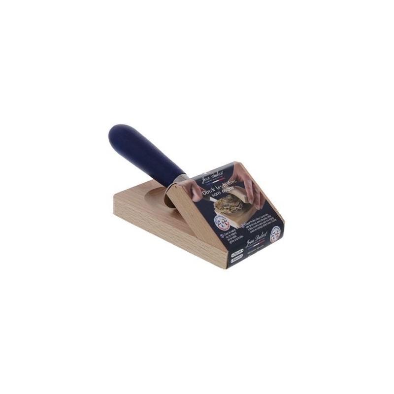 DUBOST COLAS PRADEL Sabot cale huitre en bois avec couteau huitre manche bois