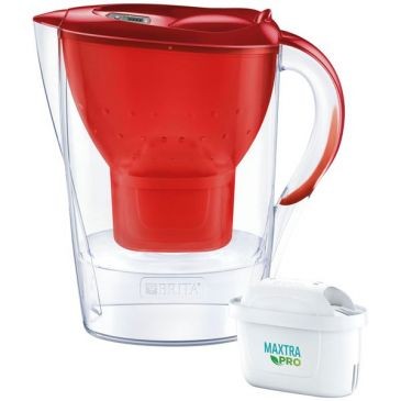 BRITA FRANCE Carafe Marella rouge 2.4L+ filtre a eau maxtra pro all-in-1