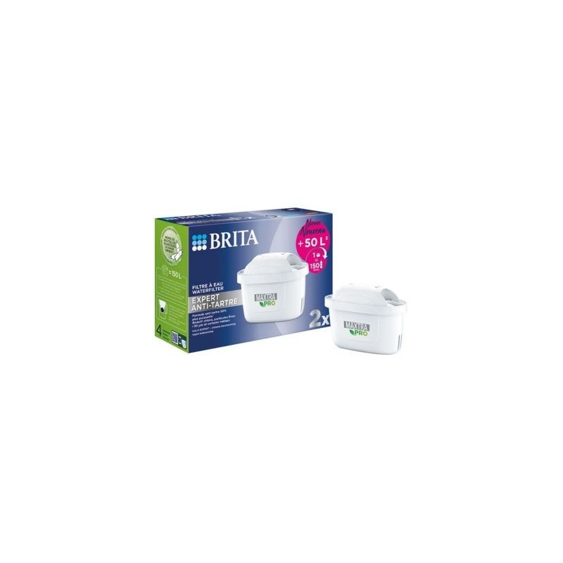 BRITA FRANCE Cartouche Maxtra pro expert anti-tartre pack de 2