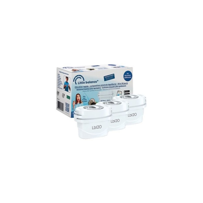 LITTLE BALANCE SAS Cartouche filtrante pack de 3