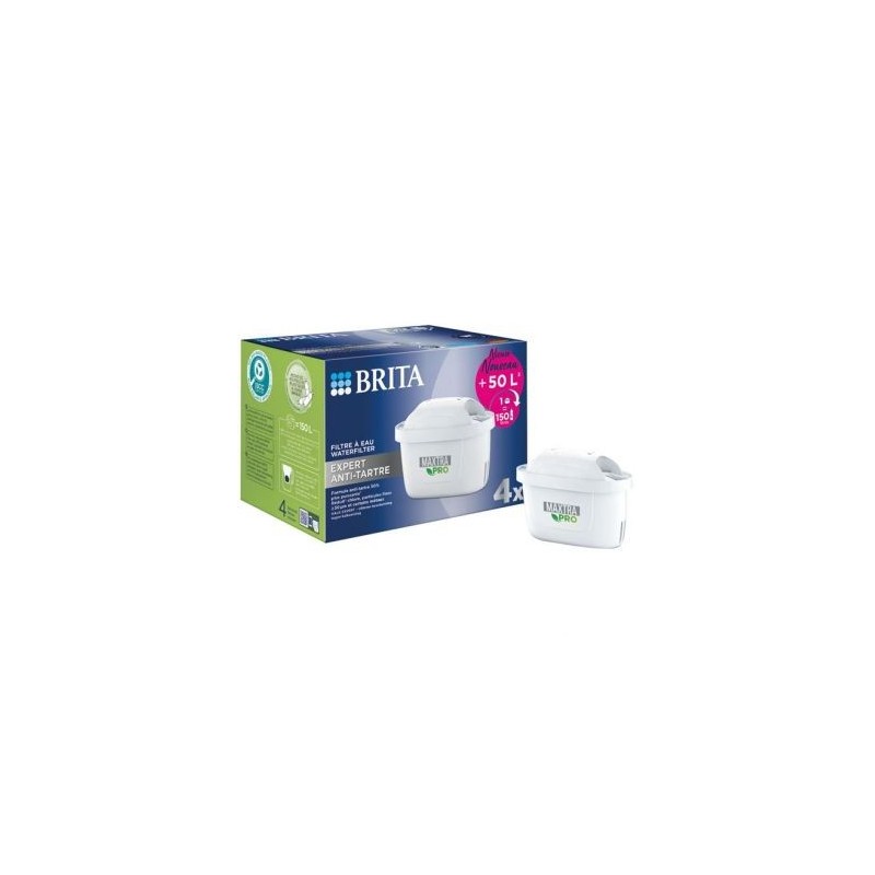 BRITA FRANCE Cartouche Maxtra pro expert anti-tartre pack de 4