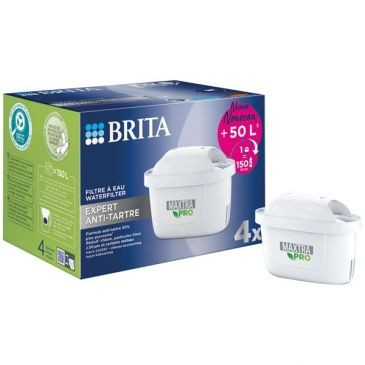 BRITA FRANCE Cartouche Maxtra pro expert anti-tartre pack de 4