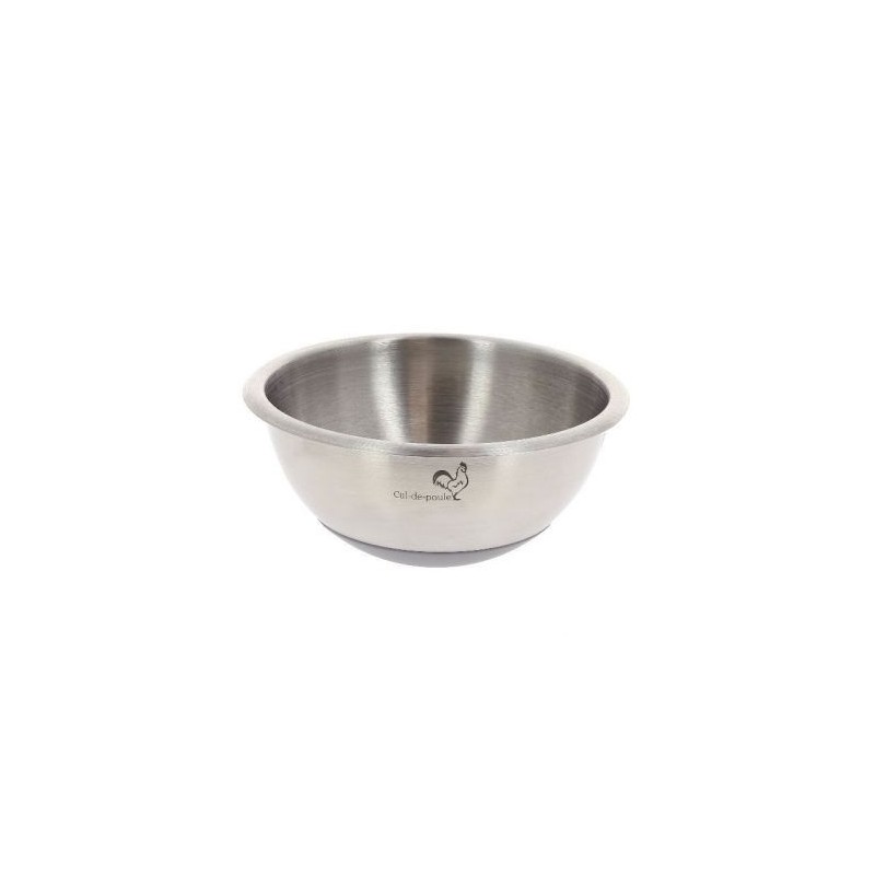 DE BUYER FRANCE Bassine demi sphérique inox d.24cm fond silicone
