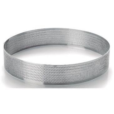 Lacor Cercle à tarte rond perforé 24cm inox