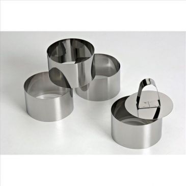 LARES Lot de 4 cercles à mousse 7.5cm + poussoir