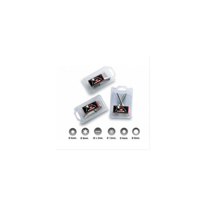 Lacor Lot de 6 douilles variées inox