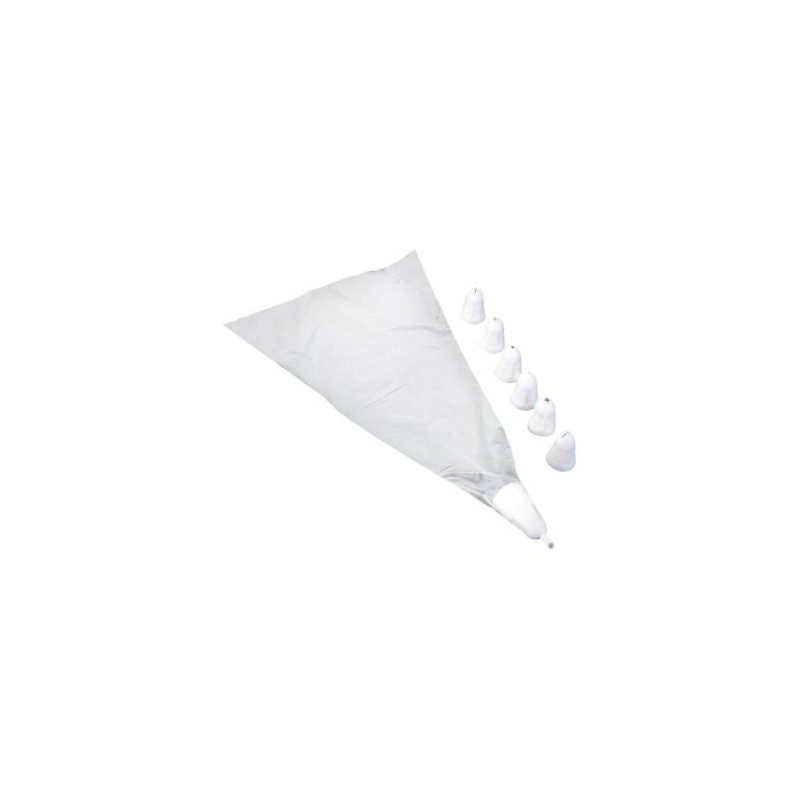 Metaltex Poches à décorer jetables x 3 + 7 douilles