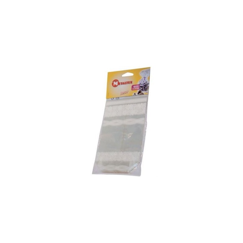 Metaltex Sachet cellophane x 10 décor dentelle