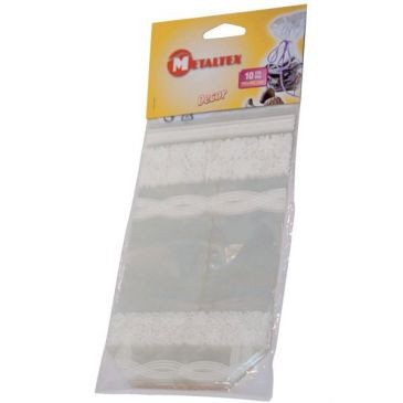 Metaltex Sachet cellophane x 10 décor dentelle