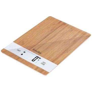 TERRAILLON Balance cuisine Bamboo sans pile 5kg/1gr