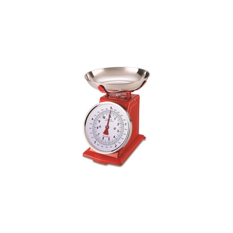 TERRAILLON Balance mécanique 5kg rétro rouge tradition 500
