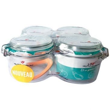 HUTCHINSON Bocal à conserves hutchinson 1/2L x4