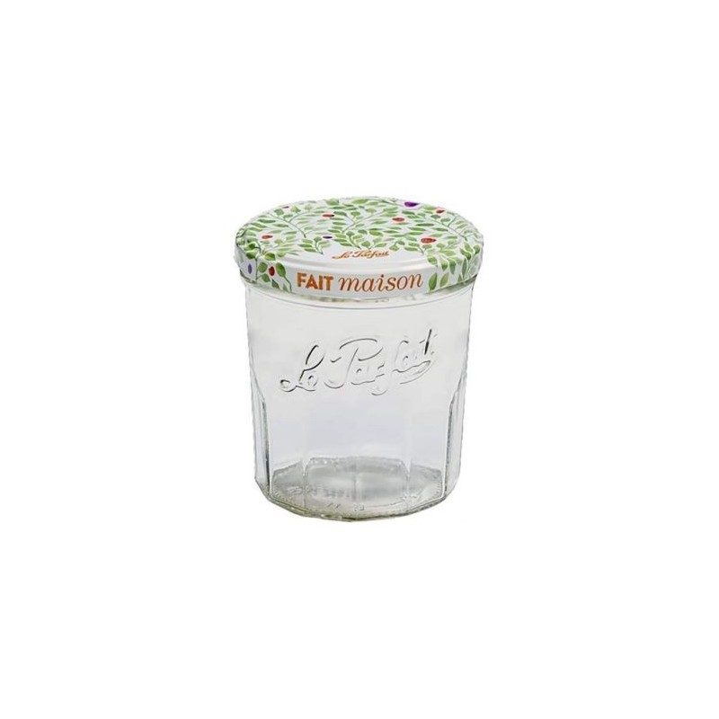 CDP DISTRIBUTION Pot à confiture 324ml+couvercle métal x6
