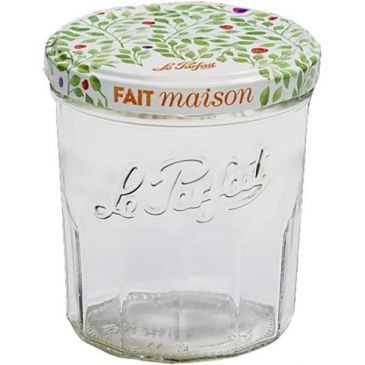 CDP DISTRIBUTION Pot à confiture 324ml+couvercle métal x6