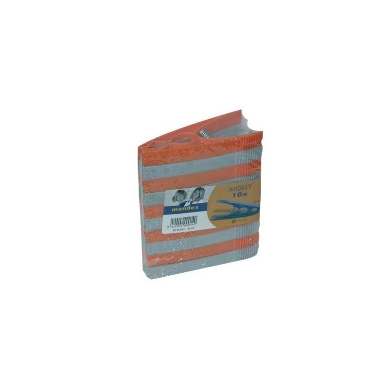 MONDEX Pince linge plastique sachet 10 grand modèle