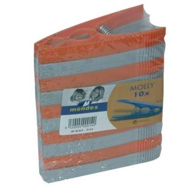 MONDEX Pince linge plastique sachet 10 grand modèle