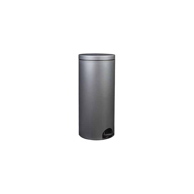 ROSSIGNOL Poubelle Elora 30l gris métal