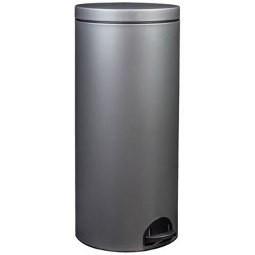 ROSSIGNOL Poubelle Elora 30l gris métal