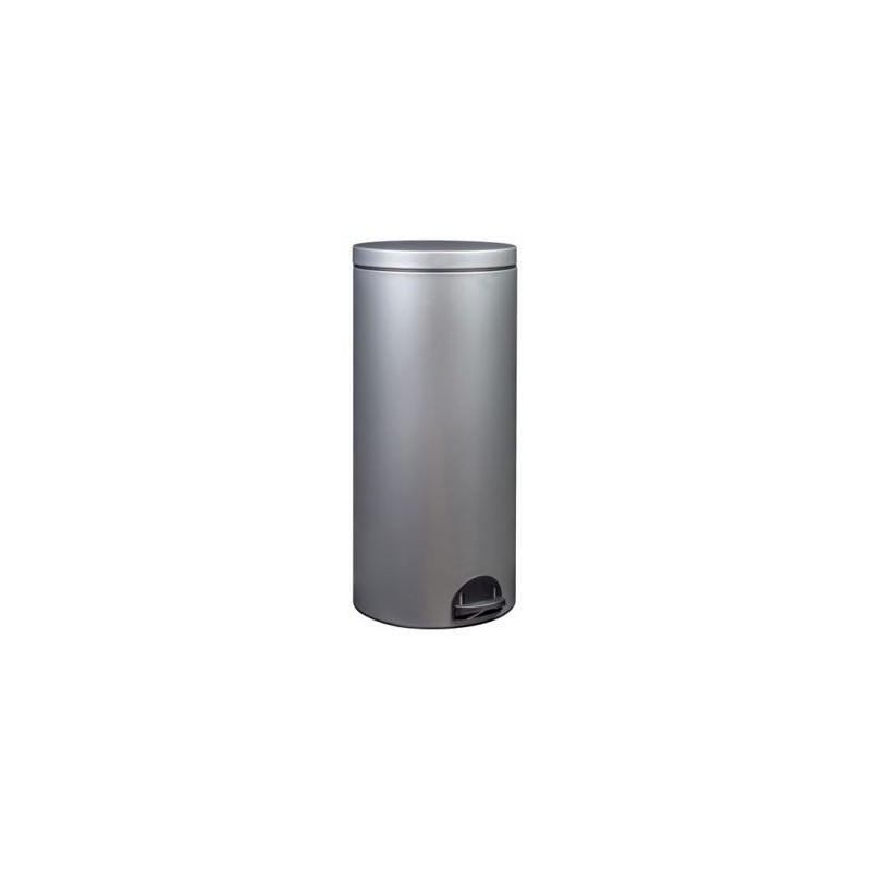 ROSSIGNOL Poubelle Sania 30l gris métal