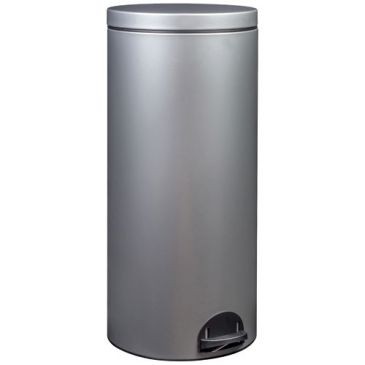 ROSSIGNOL Poubelle Sania 30l gris métal
