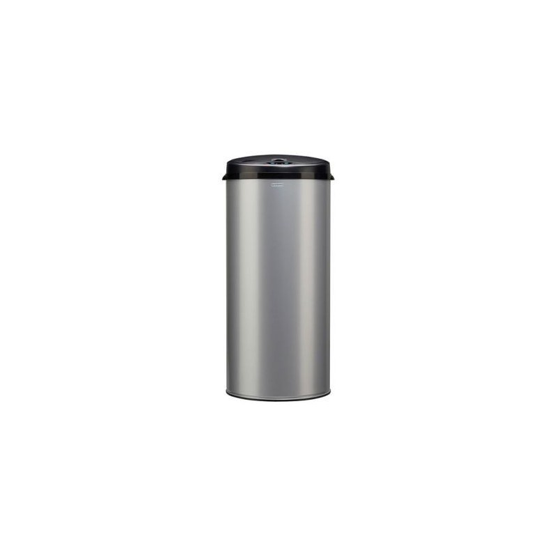 ROSSIGNOL Poubelle Sensitive 45l gris métal 9006 tête noire