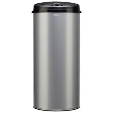 ROSSIGNOL Poubelle Sensitive 45l gris métal 9006 tête noire