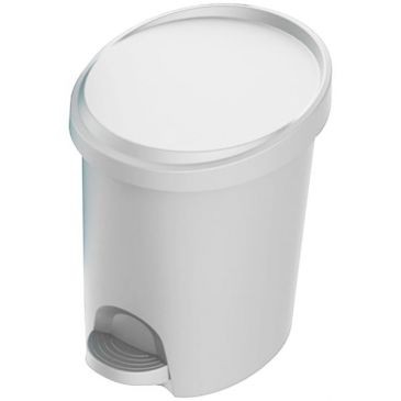 Eda Poubelle à pédale Stepy 6l blanc