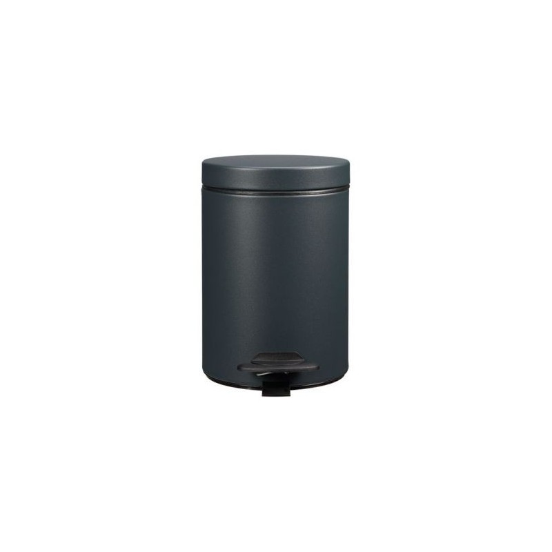 ROSSIGNOL Poubelle Cyjeu salle de bain 3l gris anthracite mat