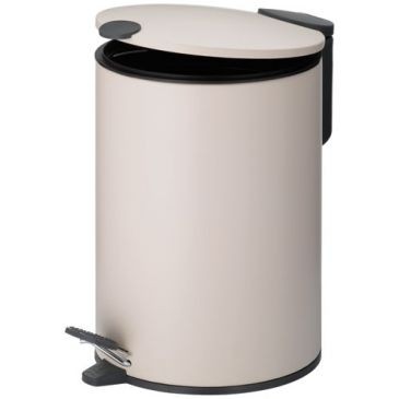KELA Poubelle 3l mats 23cm métal beige