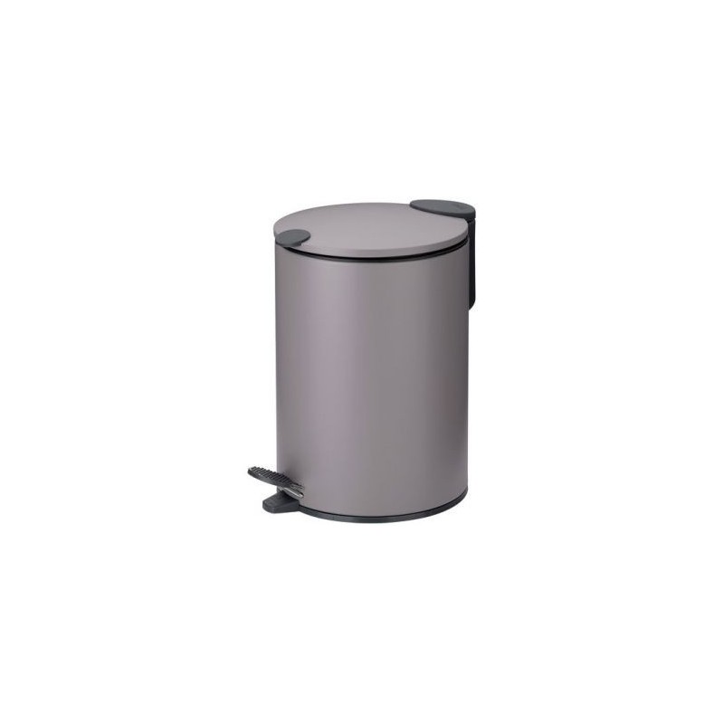 KELA Poubelle 3l mats 23cm métal gris clair