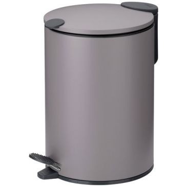 KELA Poubelle 3l mats 23cm métal gris clair
