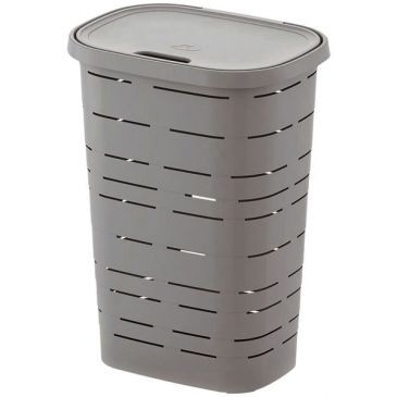 M-HOME Coffre à linge signature 55l gris