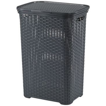 KELA Corbeille linge brasilia anthracite 43,5x33,5x60 cm