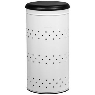 ROSSIGNOL Panier à linge 45l lina blanc h63cm