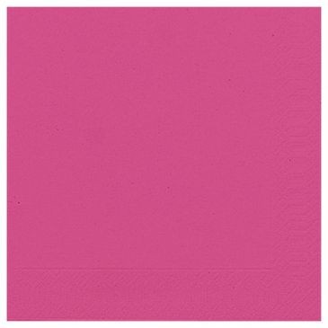 DUNI Serviette ouate 33x33cm 3 plis x20 fuschia