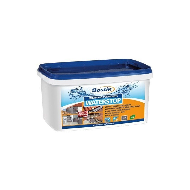 Bostik Water stop revêtement d'étanchéité seau 6kg