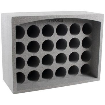 Eda Casier polystirène expansé 24 bouteilles gris