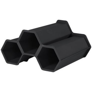 Eda Mini cave 3 bouteilles emboîtable gris anthracite