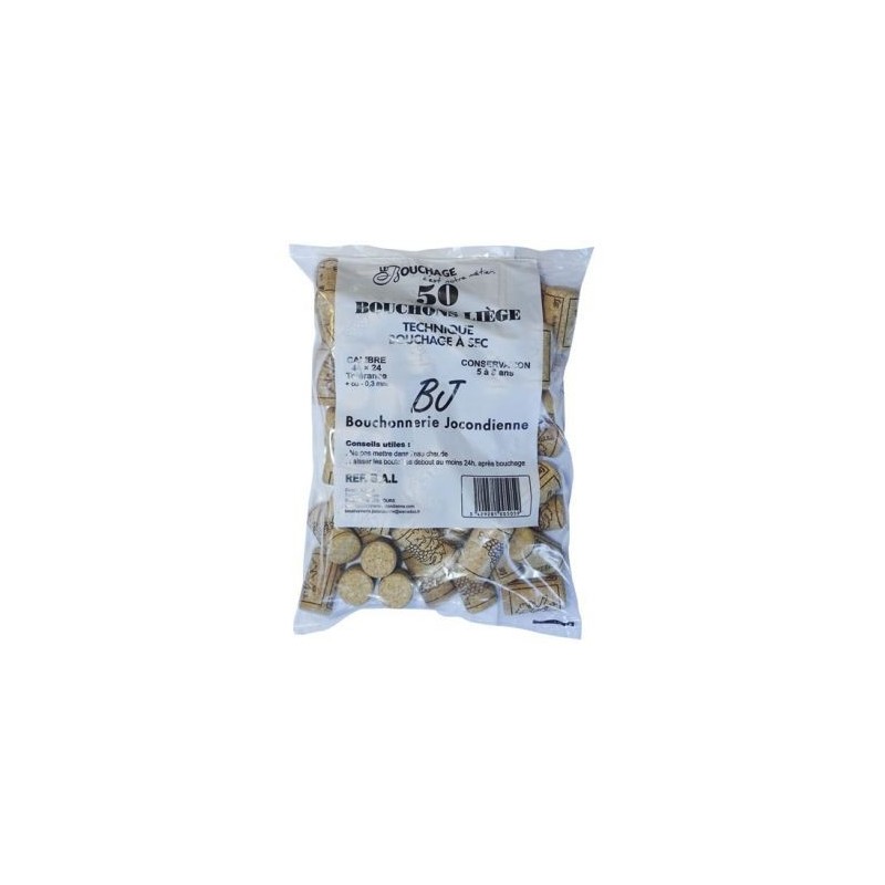 BOUCHONNERIE JOCONDIENNE Bouchon cylin.altec44x24 sac 50 satinés