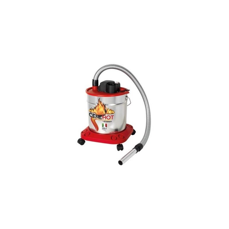Ribitech Aspirateur à cendres chaudes cenehot sur roues 18l 950w