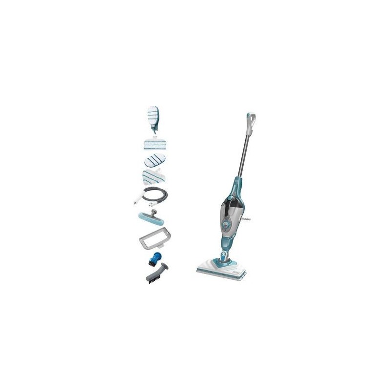 BLACK ET DECKER Balai vapeur 13en1 gant Steamitt 1600w prêt 15sec auto vap.