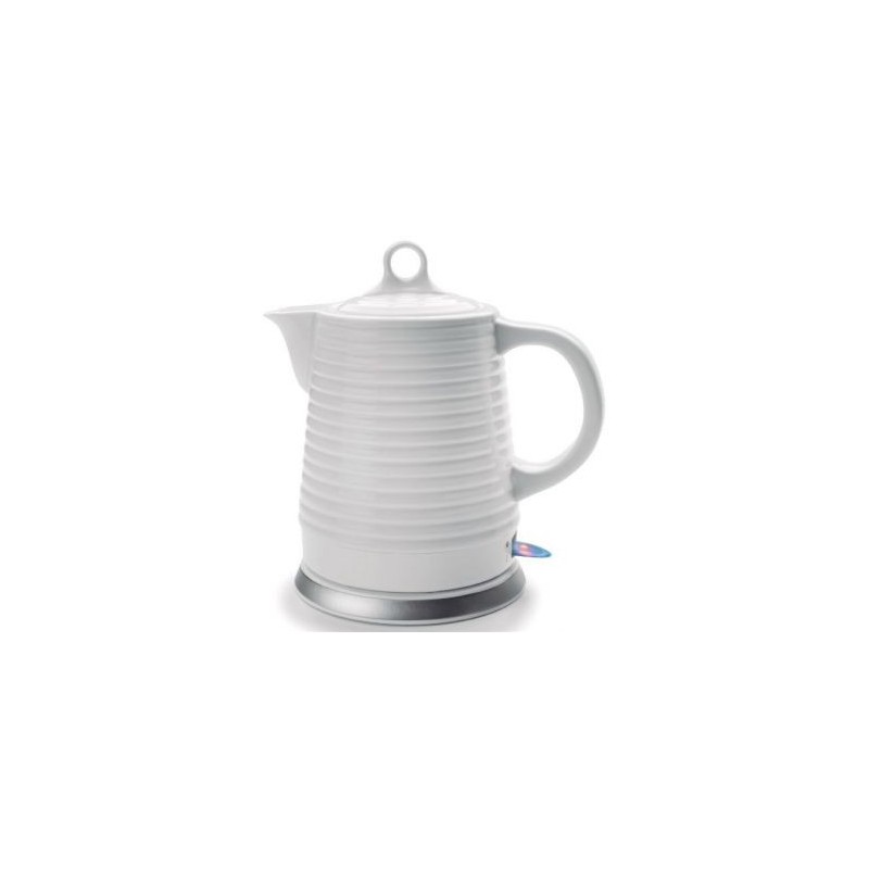 Lacor Bouilloire électrique 1l3 céramique blanc